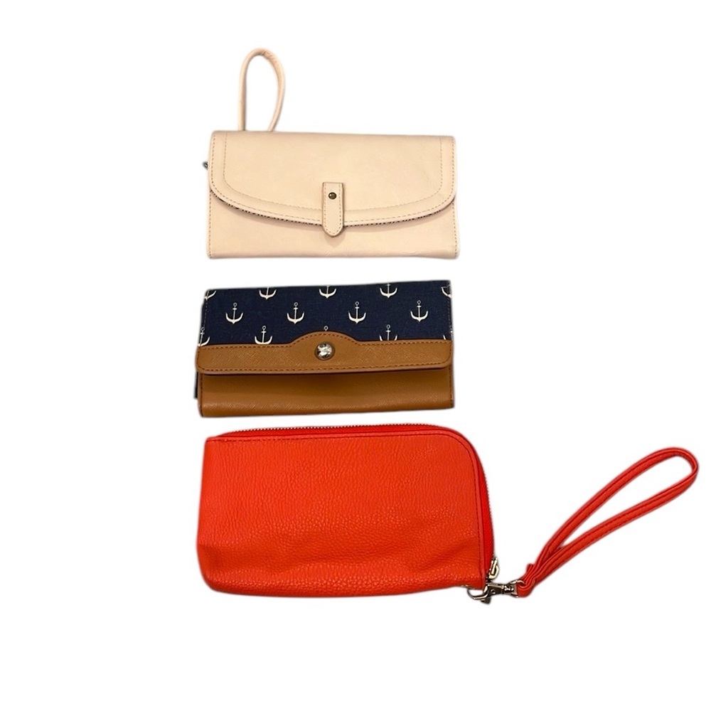 Women's Wristlets Wallet Lot of 3